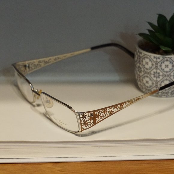 NEW PAUL VOSHERONT PV258 C2 Gold/SILVER  23KGP EYEGLASSES Frame - Picture 2 of 10